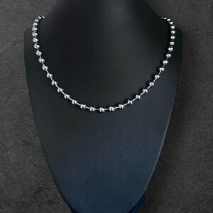 ⛓ Unisex Stainless Steel Big Ball chain necklace
